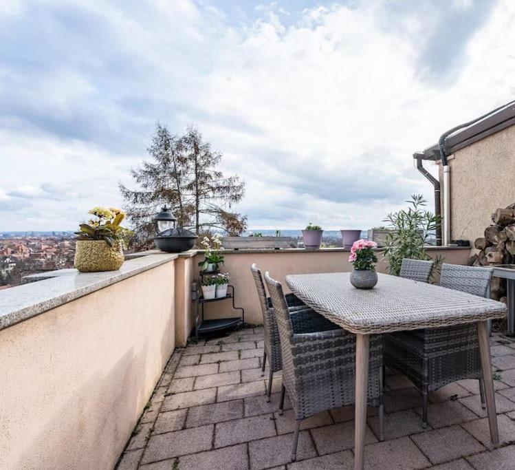 Blick Ueber Dresden - Terrasse - 3 Zimmer - Modern Renoviert Exteriör bild